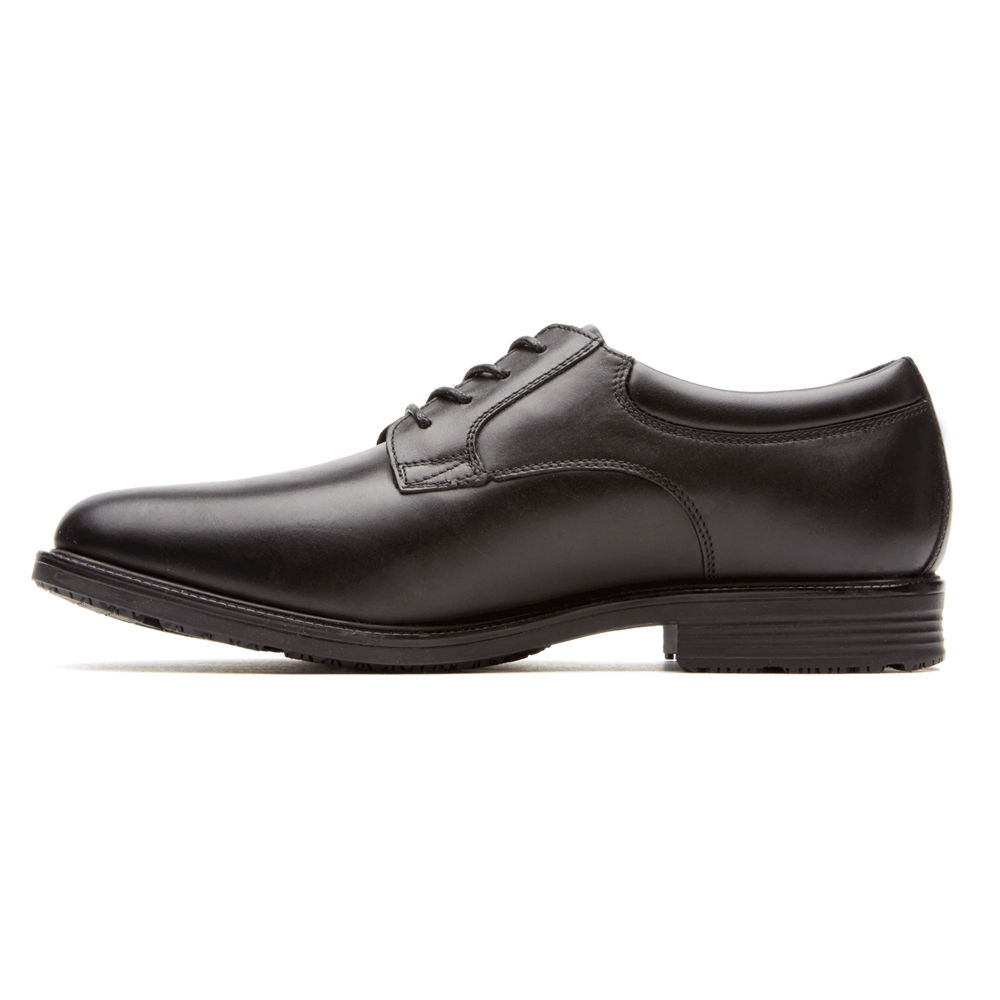 Rockport Mens Dress Shoes Black - Essential Details Waterproof Plain Toe - UK 014-YMBGCH